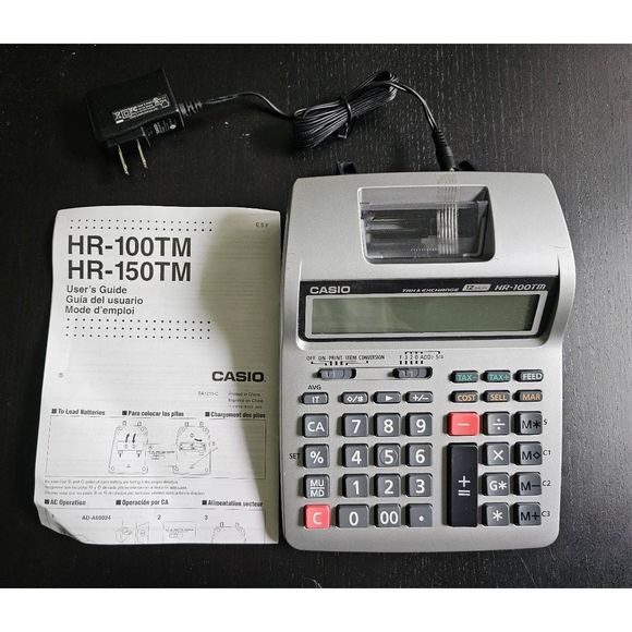 Casio Inc. HR-100TM mini desktop printing Calculator,Multicolor - Picture 1 of 3